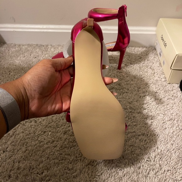 Steve Madden Partay Women's Pink High Heel Sandals - Picture 5 of 6